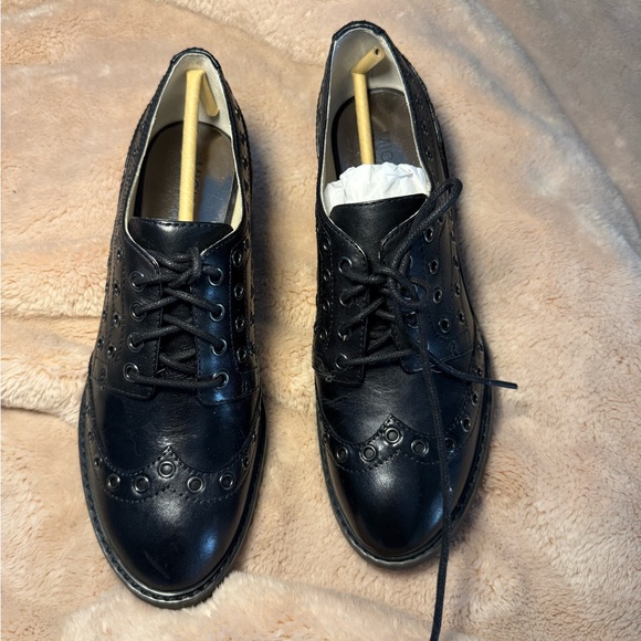 Michael Kors Shoes - Michael Kors Black Leather Platform Shoes